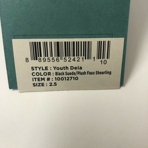 Toms Girl's Deia Black Side Zip Ankle Booties - Picture 9 of 9